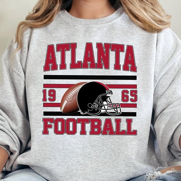 1965 Atlanta Football Sweatshirt, Retro Atlanta Falcons NFL Shirt For Men Women - Picture 1 of 2